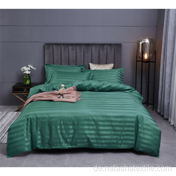 Hotel Luxus Polyester Solid Satin 4pcs Bettwäsche-Sets